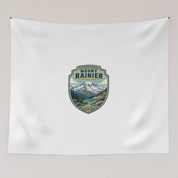 Item preview, America's Iconic Peak Mount Rainier National Park Washington Est. 1899 Travel Hiking Outdoors designed and sold by Simsimah26Parks.