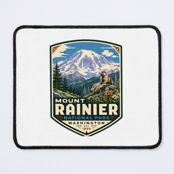 Item preview, Mount Rainier National Park Washington Est. 1899 National Park Lover Mountain Hiker Traveler designed and sold by Simsimah26Parks.