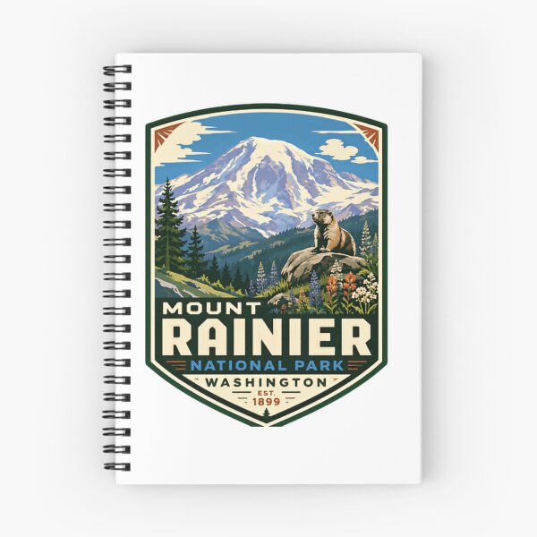 Item preview, Mount Rainier National Park Washington Est. 1899 National Park Lover Mountain Hiker Traveler designed and sold by Simsimah26Parks.