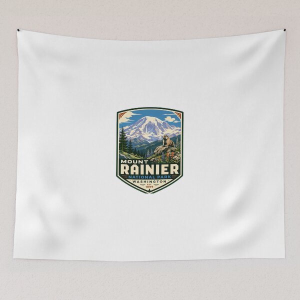 Item preview, Mount Rainier National Park Washington Est. 1899 National Park Lover Mountain Hiker Traveler designed and sold by Simsimah26Parks.