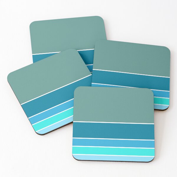 Item preview, Nautical Decor Stripes in Ocean Colors Retro Coastal Vibes 2/4 designed and sold by Beachy.