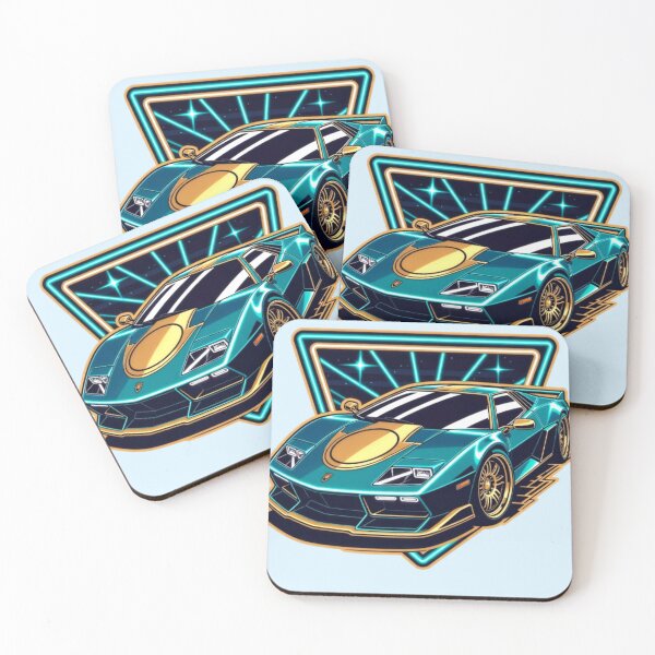 Item preview, Retro Synthwave Supercar - Neon Cyber Vector Graphic designed and sold by Nexus Space.