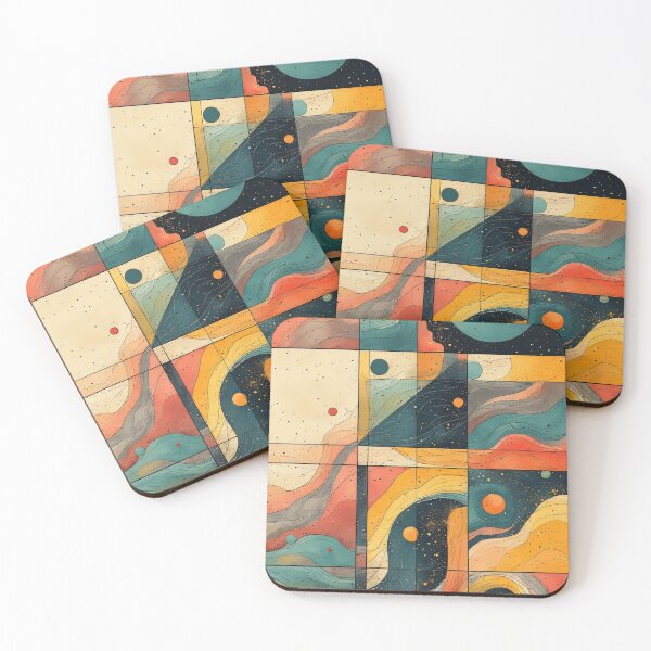 Item preview, Abstract cosmic waves and celestial bodies designed and sold by Mianku | Für das Leben.