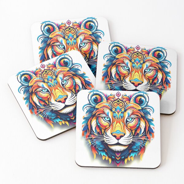 Item preview, Luxurious Lion's Face Exotic Art In Fantasy Colors  designed and sold by DEC02.