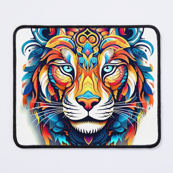 Item preview, Luxurious Lion's Face Exotic Art In Fantasy Colors designed and sold by DEC02.