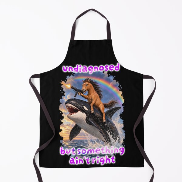 Item preview, Undiagnosed But Something Ain’t Right – Chaotic Horse & Orca designed and sold by Pop Pantheon & Trim Team.