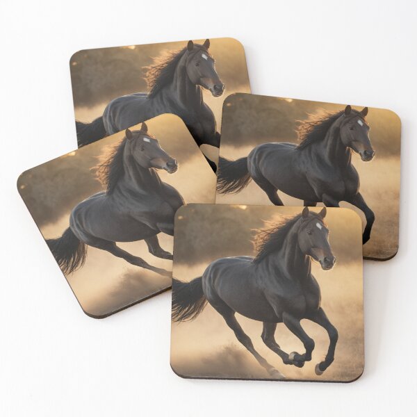 Item preview, Black Stallion Galloping - Horse Art designed and sold by CrippiCrippi.