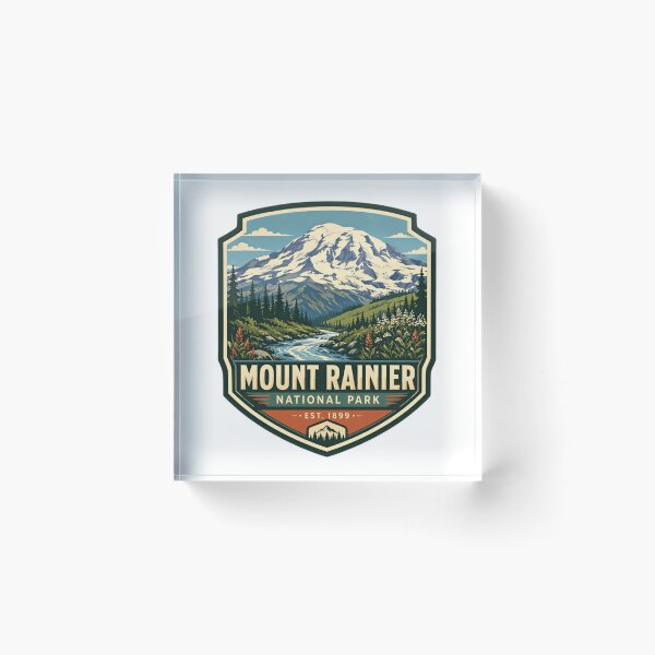 Item preview, Mount Rainier National Park Est. 1899 Washington State Outdoor Adventure designed and sold by Simsimah26Parks.