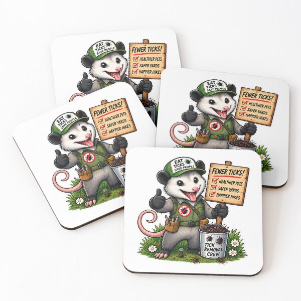 Item preview, Opossum  Tick Removal Crew 4A designed and sold by CrumbBumStudio.