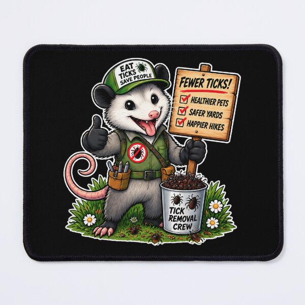 Item preview, Opossum Tick Removal Crew 4A designed and sold by CrumbBumStudio.