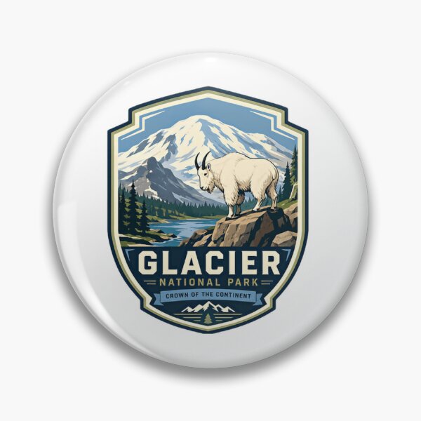 Item preview, Glacier National Park Crown Of The Continent Mountain Goat designed and sold by Simsimah26Parks.