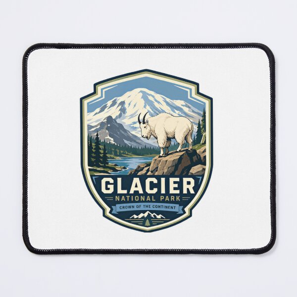 Item preview, Glacier National Park Crown Of The Continent Mountain Goat designed and sold by Simsimah26Parks.
