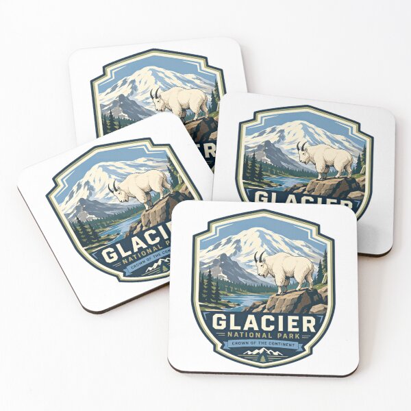 Item preview, Glacier National Park Crown Of The Continent Mountain Goat designed and sold by Simsimah26Parks.