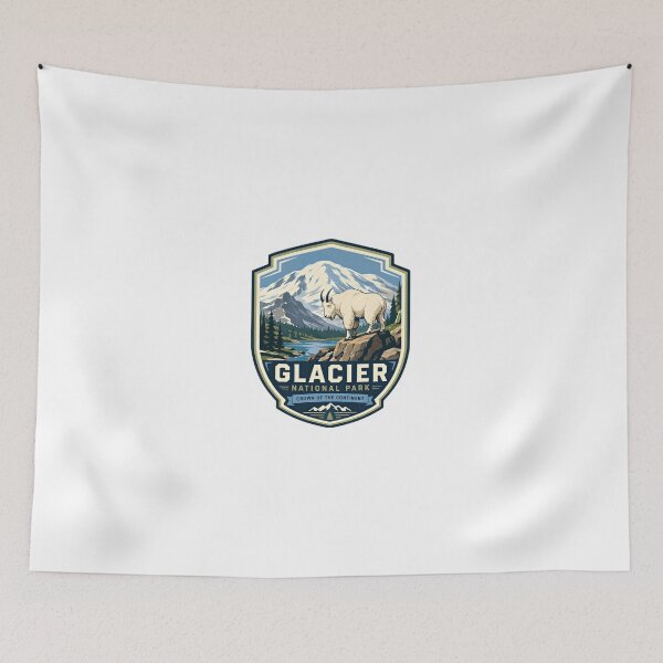 Item preview, Glacier National Park Crown Of The Continent Mountain Goat designed and sold by Simsimah26Parks.