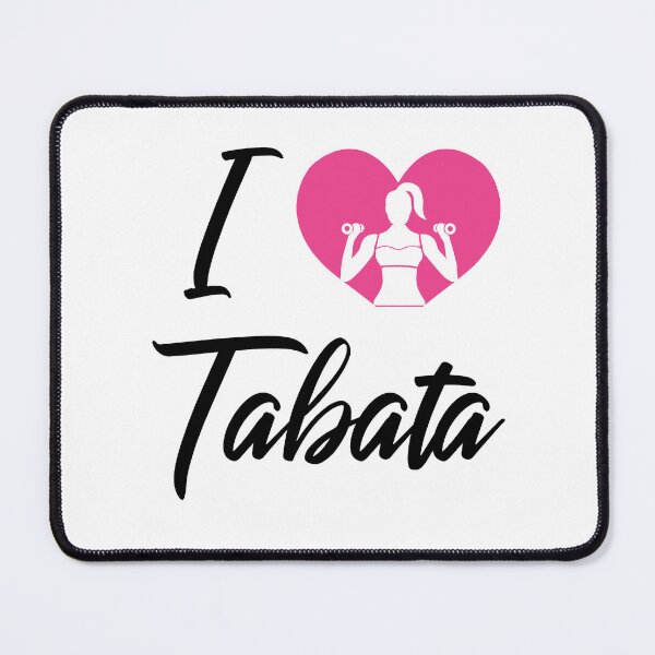 Item preview, I Love Tabata Fitness Lover Design designed and sold by GetGoodFit.