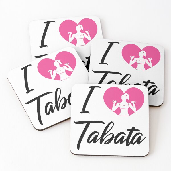 Item preview, I Love Tabata Fitness Lover Design designed and sold by GetGoodFit.