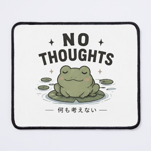 Item preview, No Thoughts - Cute Frog designed and sold by AnteesocialTees.