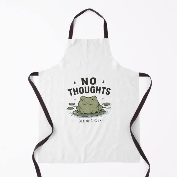 Item preview, No Thoughts - Cute Frog designed and sold by AnteesocialTees.