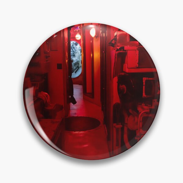 Item preview, Red-Lit Interior of Retired Submarine HMCS Ojibwe in Port Burwell, Ontario designed and sold by jrtwynam.