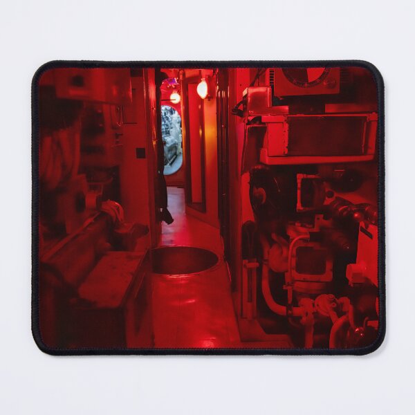 Item preview, Red-Lit Interior of Retired Submarine HMCS Ojibwe in Port Burwell, Ontario designed and sold by jrtwynam.