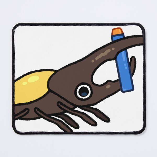 Item preview, Hercules Beetle Holding Blue Toy Blaster designed and sold by Glitch-Critters.