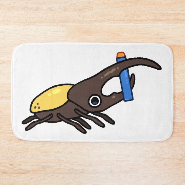 Item preview, Hercules Beetle Holding Blue Toy Blaster designed and sold by Glitch-Critters.