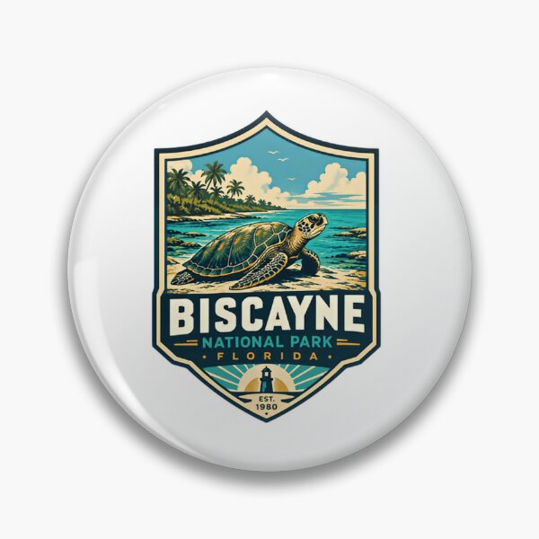 Item preview, Biscayne National Park Florida Est 1980 Sea Turtle Vacation Souvenir designed and sold by Simsimah26Parks.
