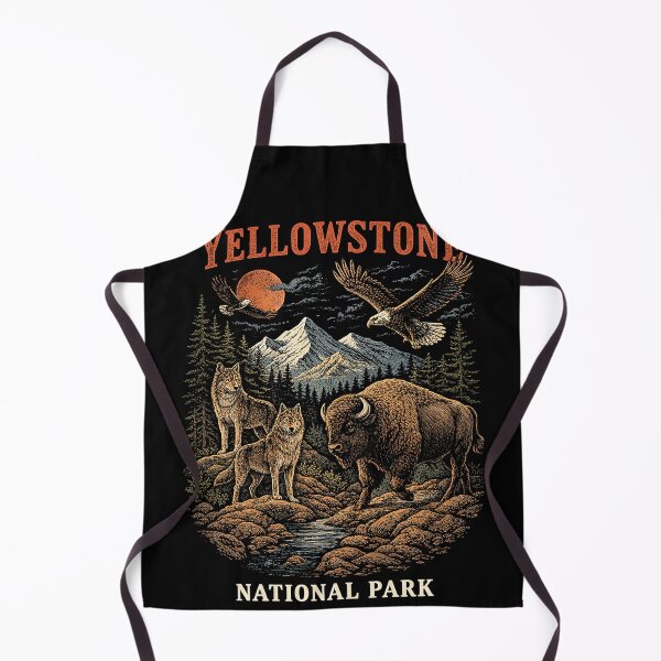 Item preview, Vintage Yellowstone Wildlife Scene designed and sold by SassCity.