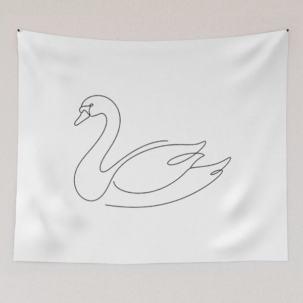 Item preview, Swan Line Art designed and sold by Nitta Studio.