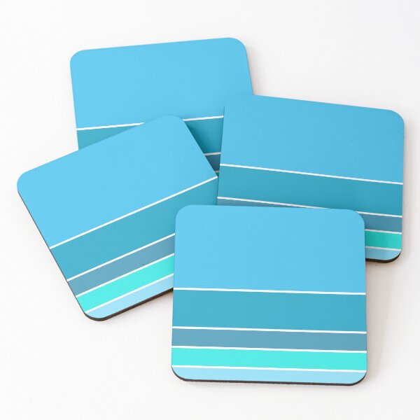 Item preview, Nautical Decor Stripes in Ocean Colors Retro Coastal Vibes 3/4 designed and sold by Beachy.
