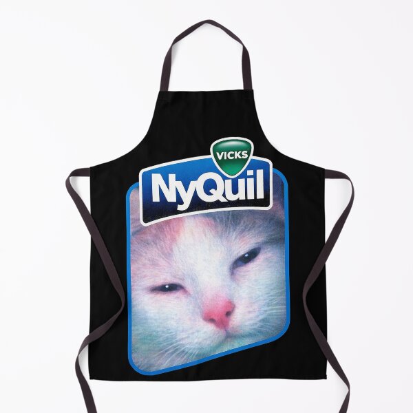 Item preview, Sleepy White Cat Parody Label designed and sold by SassCity.