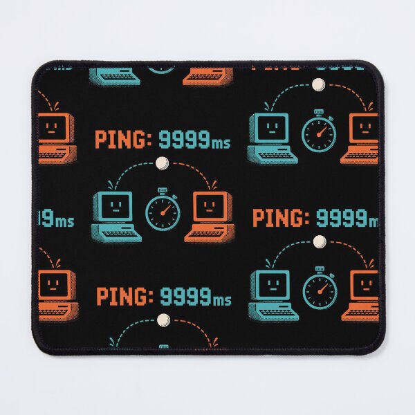 Item preview, Ping 9999ms - Funny Gamer High Latency Shirt designed and sold by Geek Tracy Shop.