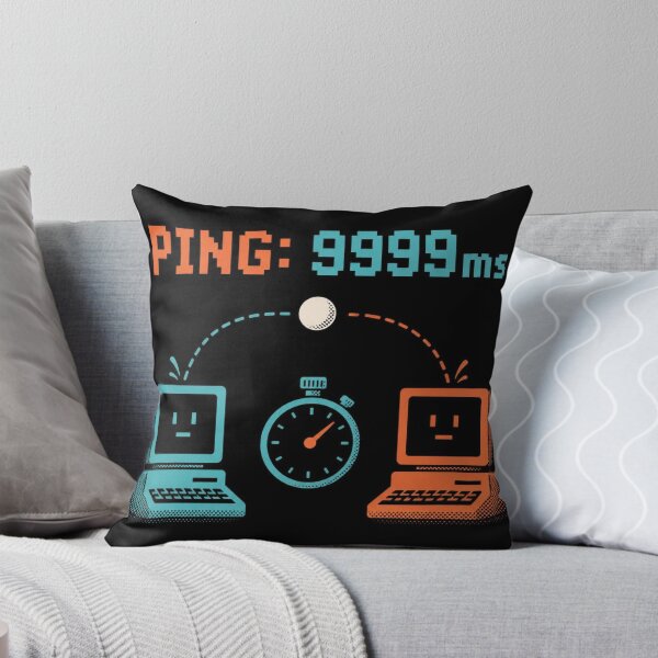 Item preview, Ping 9999ms - Funny Gamer High Latency Shirt designed and sold by Geek Tracy Shop.