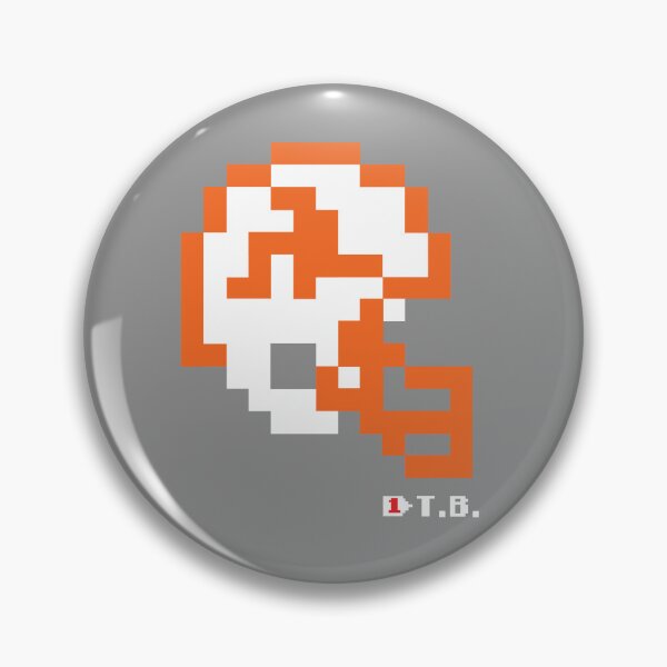 Item preview, Buccaneers Throwback Orange Tecmo Bowl Helmet designed and sold by TecmoBowlSports.
