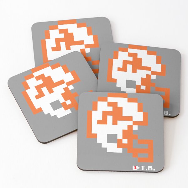 Item preview, Buccaneers Throwback Orange Tecmo Bowl Helmet designed and sold by TecmoBowlSports.