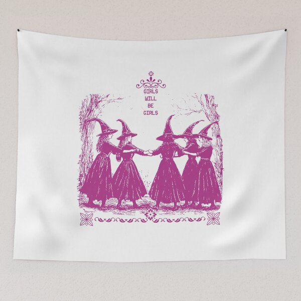 Item preview, Vintage Girls Will Be Girls Witch  designed and sold by delllsdesigns.