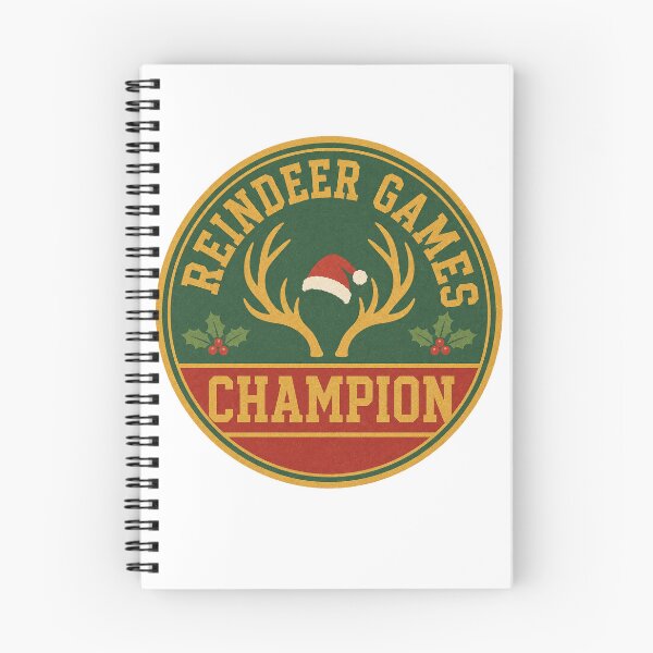 Item preview, Reindeer Games Champion Badge designed and sold by CerealBoxInk.