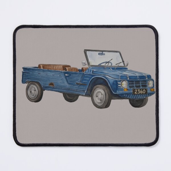 Item preview, Blue Citroën Méhari in watercolor designed and sold by SuperMama1973.