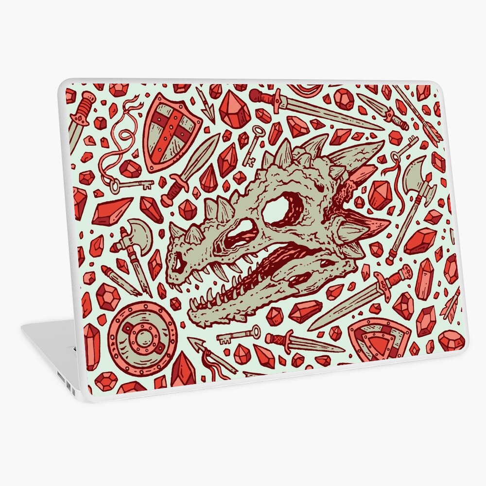 Hoard of the Gem Dragon | Ruby Laptop Skin