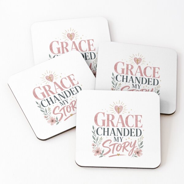 Item preview, Grace Changed My Story Christian Floral Cross Design designed and sold by Rosie's Wildflower Boutique.