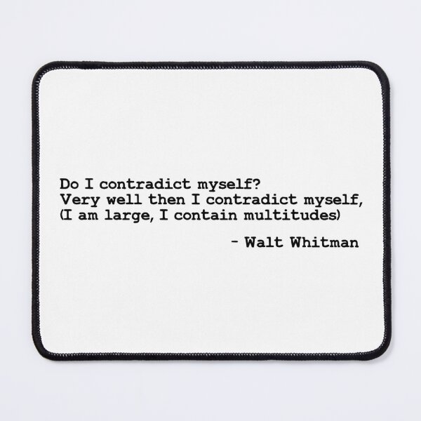 Item preview, Walt Whitman Song of Myself Booklover gift designed and sold by aponwao.