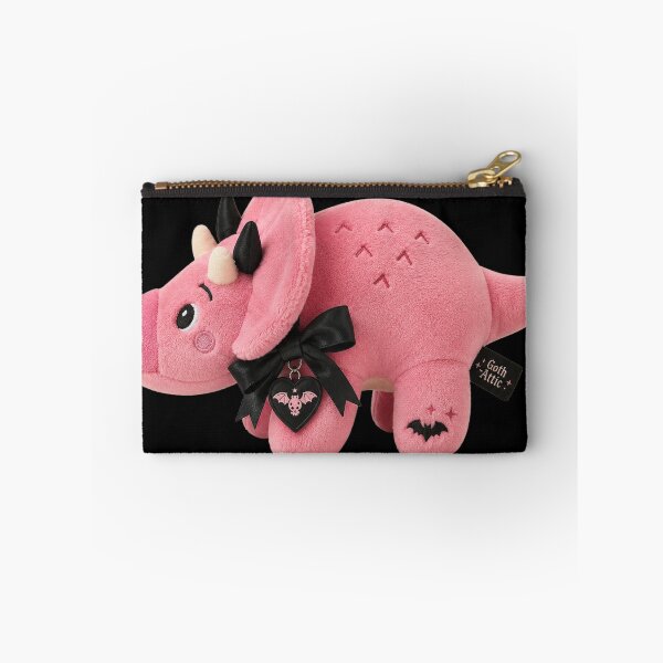 Item preview, Kawaii Pink Dinosaur Plushie | Soft Triceratops Character | Cute Pastel Dino Artwork designed and sold by gothattic.