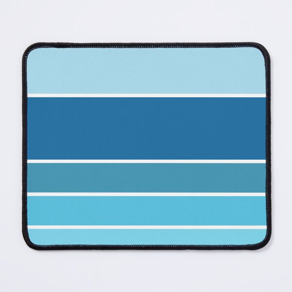 Item preview, Nautical Decor Stripes in Ocean Colors Retro Coastal Vibes 4/4 designed and sold by Beachy.