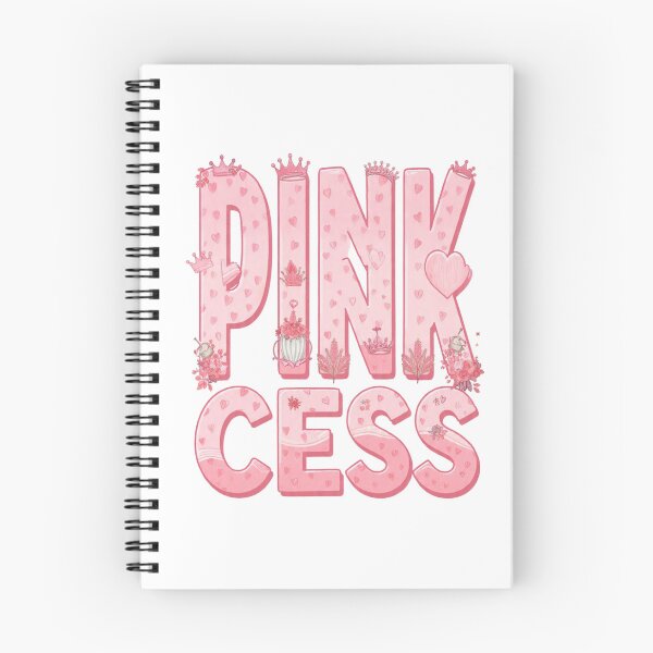 Item preview, Pink Princess Crowns Hearts Floral Cute Girlie Typography designed and sold by LC&LCPlatform.