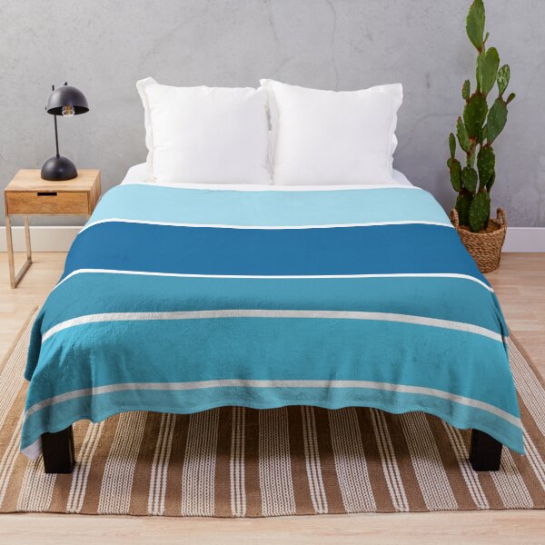 Item preview, Nautical Decor Stripes in Ocean Colors Retro Coastal Vibes 4/4 designed and sold by Beachy.