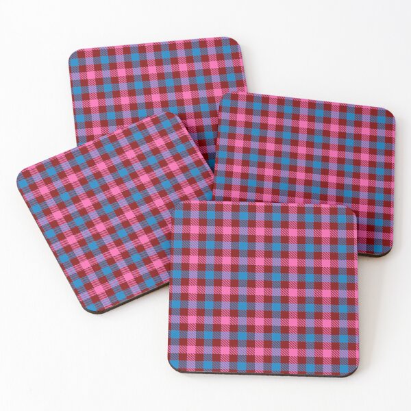 Item preview, Pink And Blue Gingham Check Maroon  designed and sold by PatternTitan.
