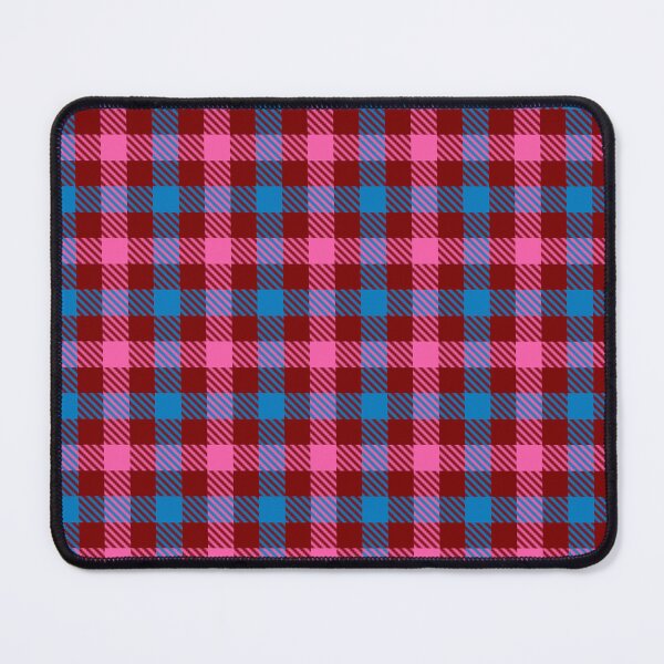 Item preview, Pink And Blue Gingham Check Maroon  designed and sold by PatternTitan.