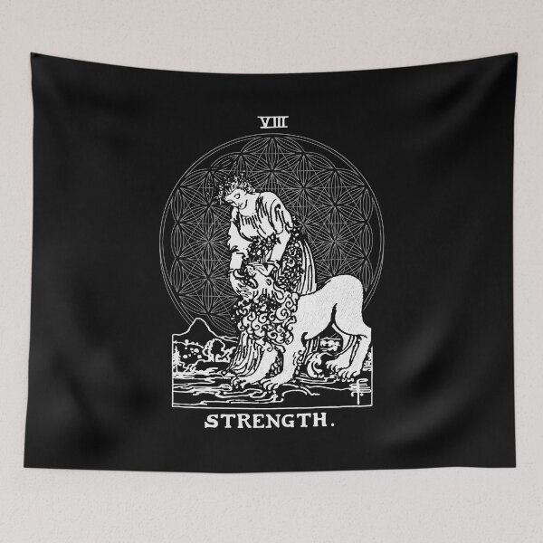 Item preview, Strength Tarot Card Art designed and sold by Mystikos Art.