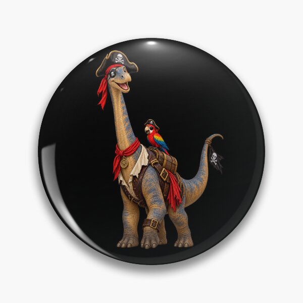 Item preview, Brontosaurus in Pirate Costume designed and sold by Giddy Bear Gifts.