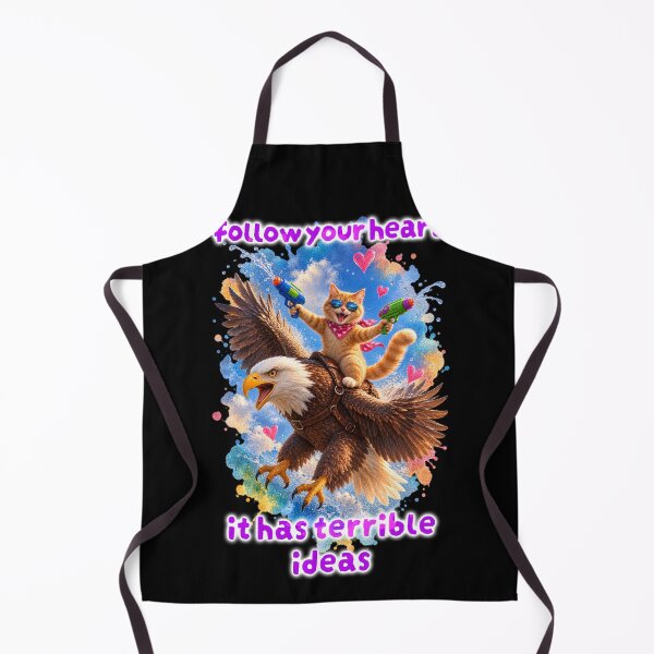Item preview, Follow Your Heart – Cat Riding an Eagle designed and sold by Pop Pantheon & Trim Team.